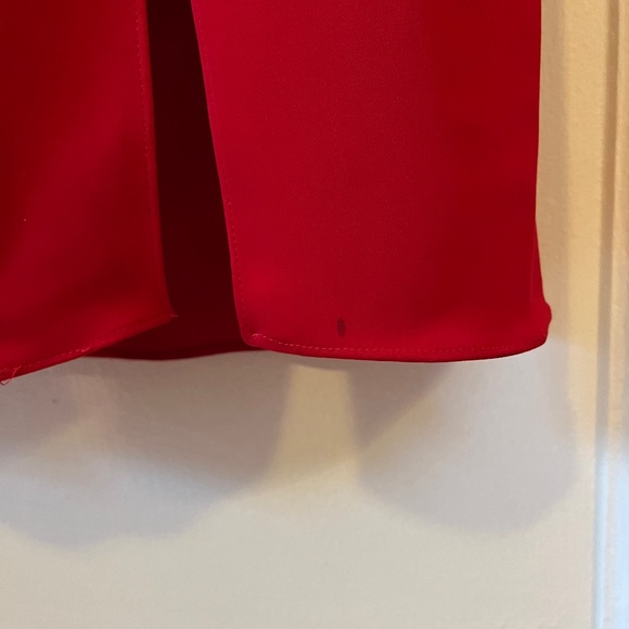 ML Monique Lhuillier Off-The-Shoulder Side Slit Crepe Gown - Picture 8 of 9